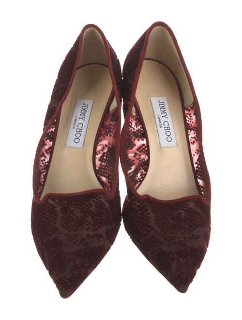 Jimmy Choo Mesh Lace Pattern Pumps