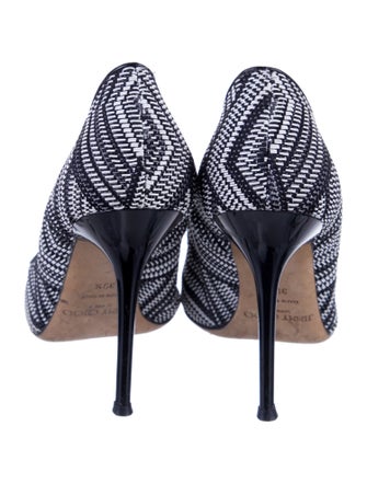 Jimmy Choo Leather Printed Slingback Pumps