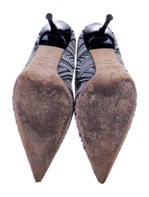 Jimmy Choo Leather Printed Slingback Pumps