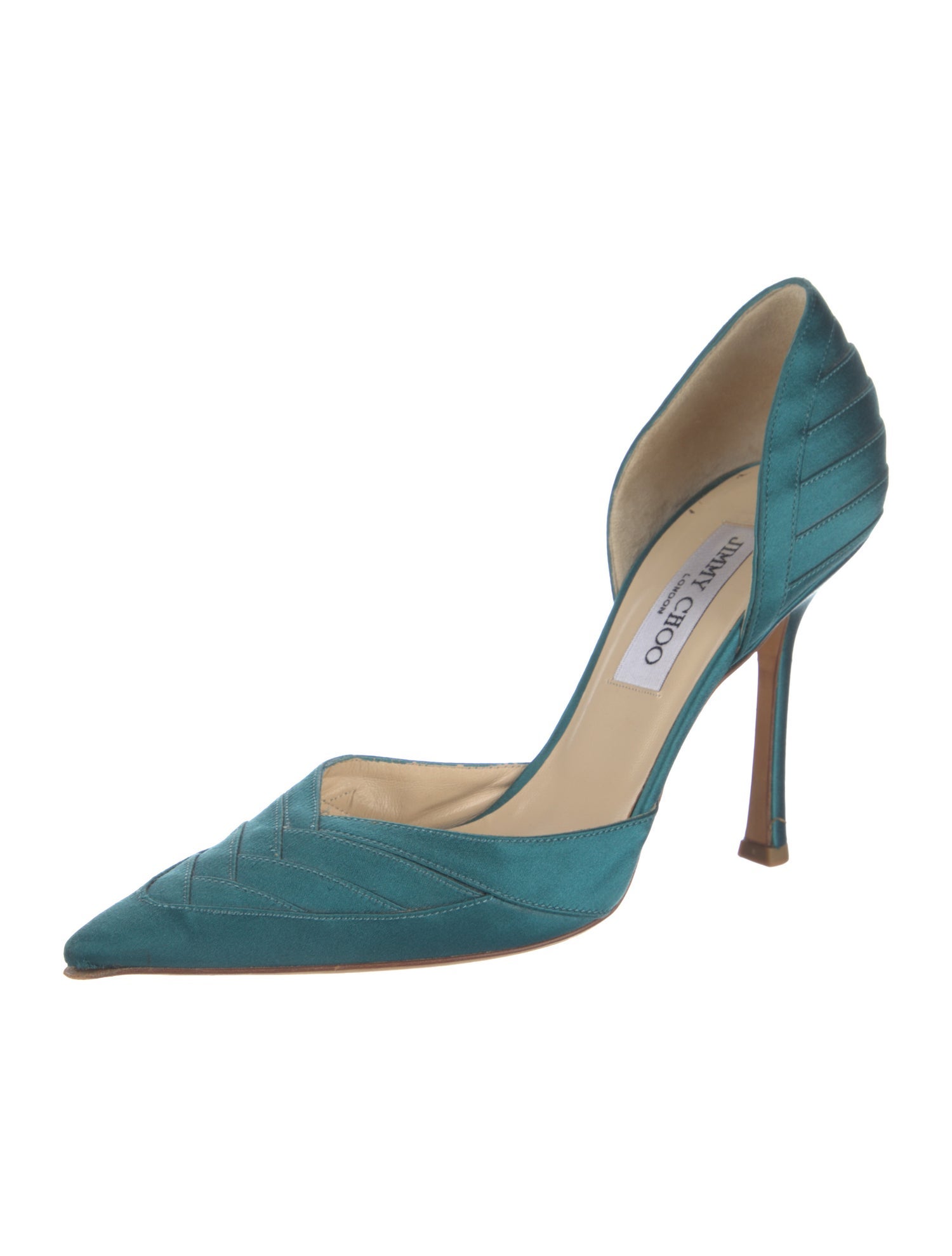 Jimmy Choo Satin D'Orsay Pumps
