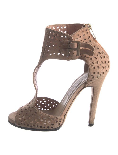 Jimmy Choo Suede T-Strap Sandals
