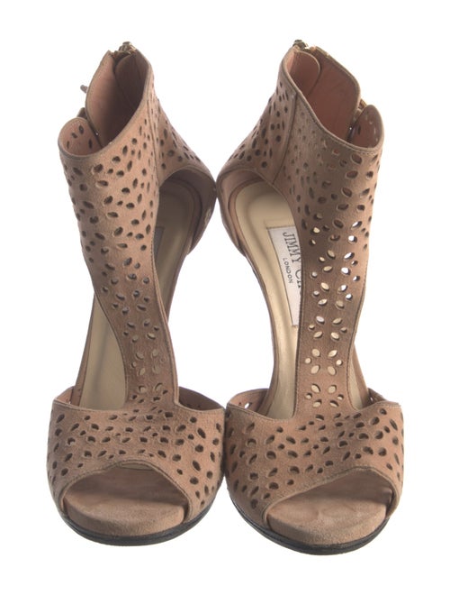 Jimmy Choo Suede T-Strap Sandals