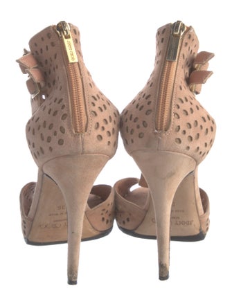 Jimmy Choo Suede T-Strap Sandals