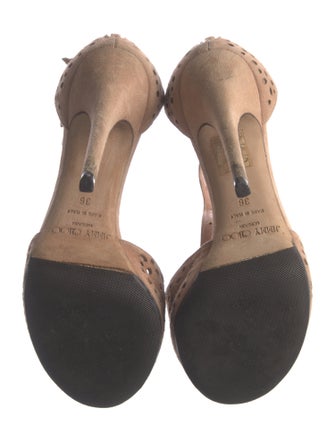Jimmy Choo Suede T-Strap Sandals
