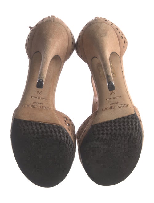 Jimmy Choo Suede T-Strap Sandals