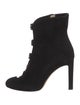 Jimmy Choo Suede Studded Accents Lace-Up Boots