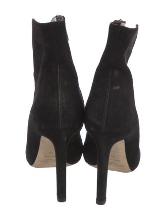 Jimmy Choo Suede Studded Accents Lace-Up Boots