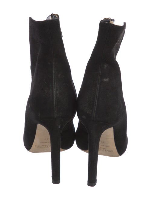 Jimmy Choo Suede Studded Accents Lace-Up Boots