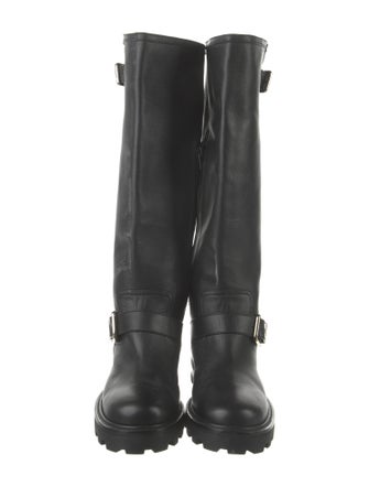 Jimmy Choo Leather Rain Boots