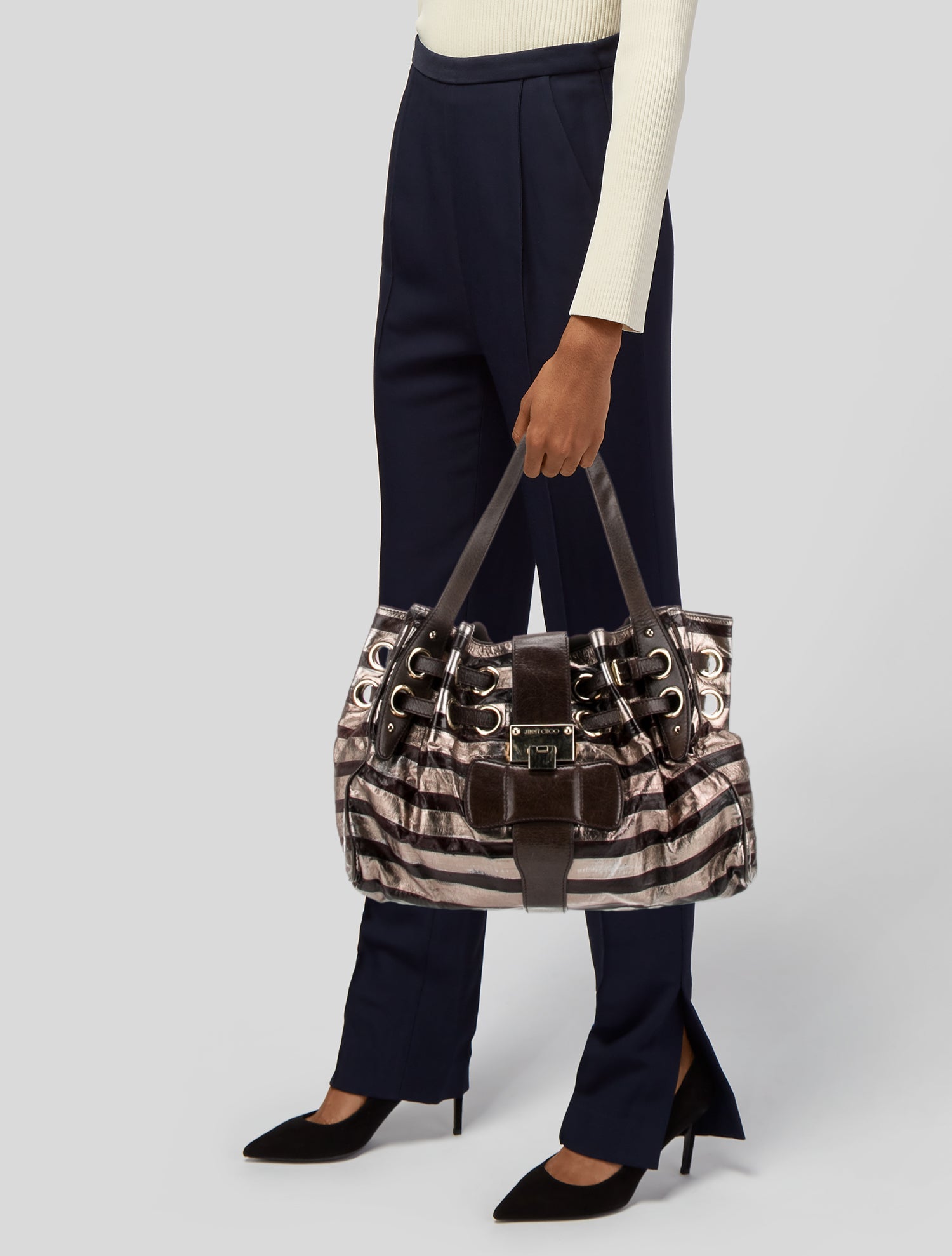 Jimmy Choo Leather Shoulder Bag