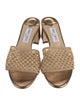 Jimmy Choo Leather Trim Embellishment Slides