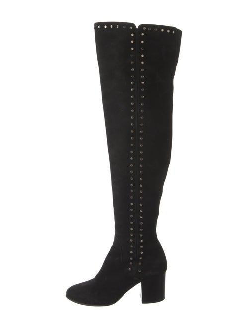 Jimmy Choo Suede Studded Accents Boots