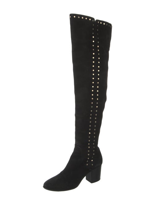 Jimmy Choo Suede Studded Accents Boots