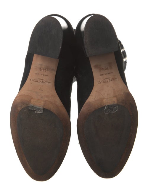 Jimmy Choo Suede Studded Accents Boots