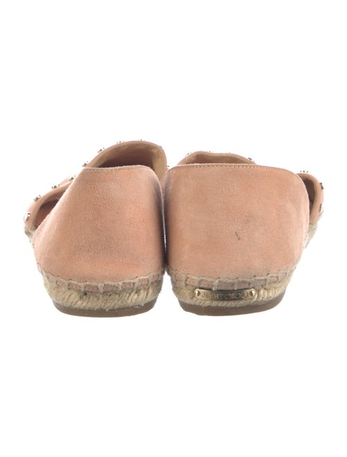 Jimmy Choo Suede Studded Accents D'Orsay Flats