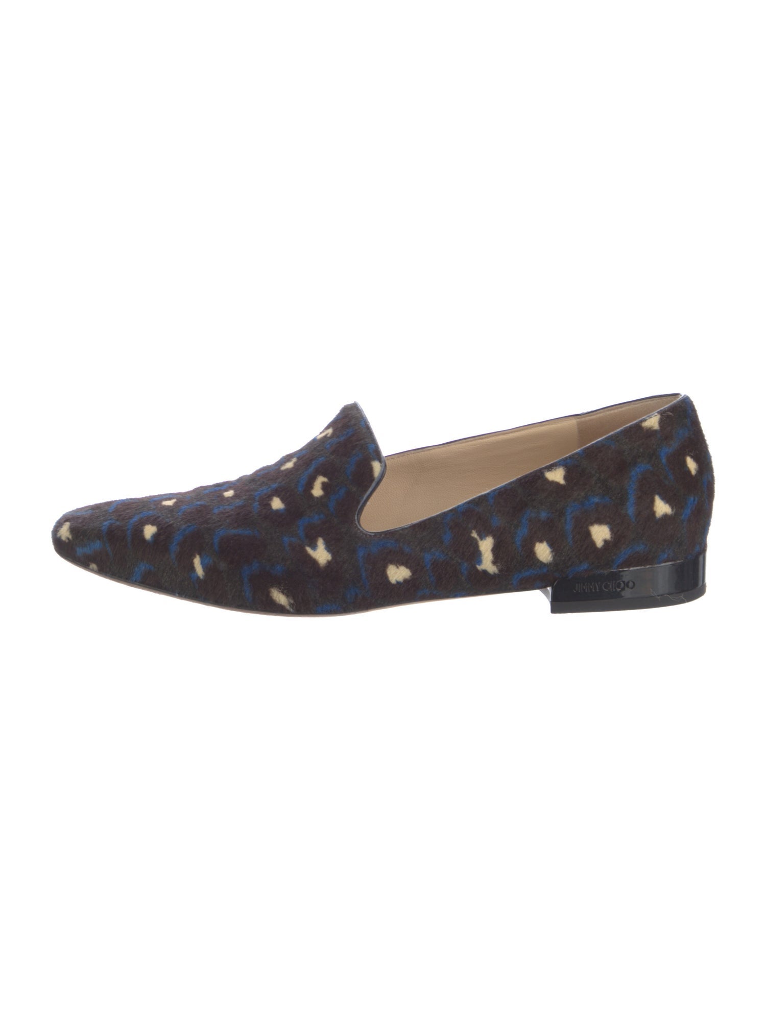 Jimmy Choo Ponyhair Printed Loafers