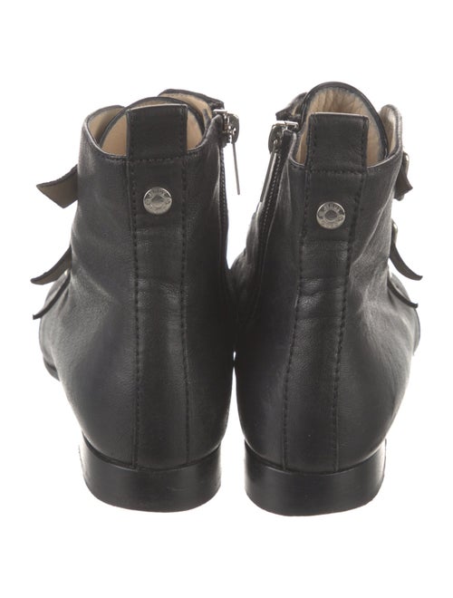 Jimmy Choo GG Embossed Leather Combat Boots