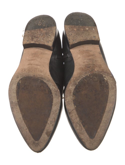 Jimmy Choo GG Embossed Leather Combat Boots