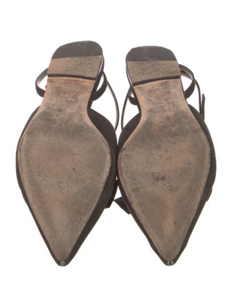 Jimmy Choo Suede Bow Accents Mules