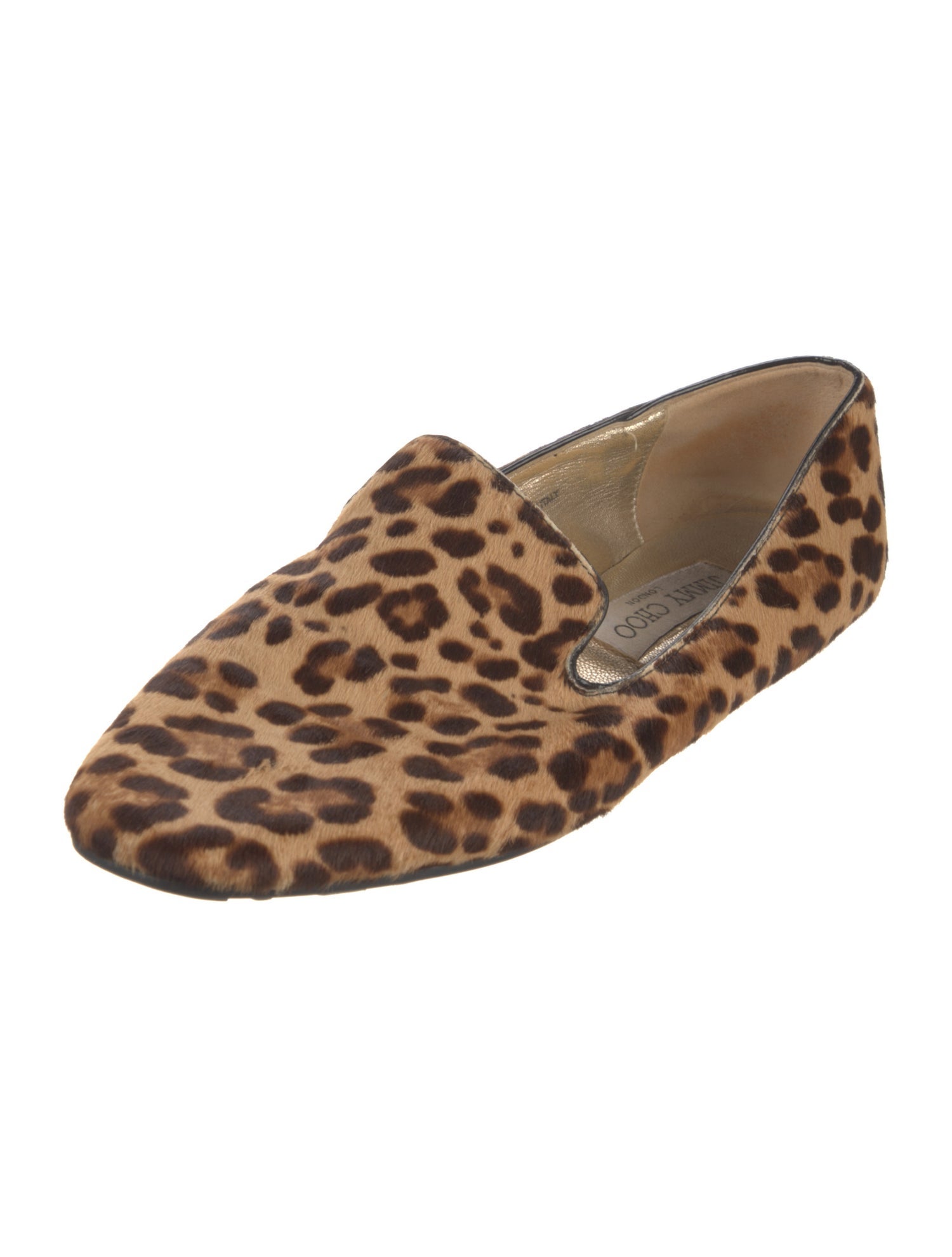 Jimmy Choo Ponyhair Animal Print Loafers