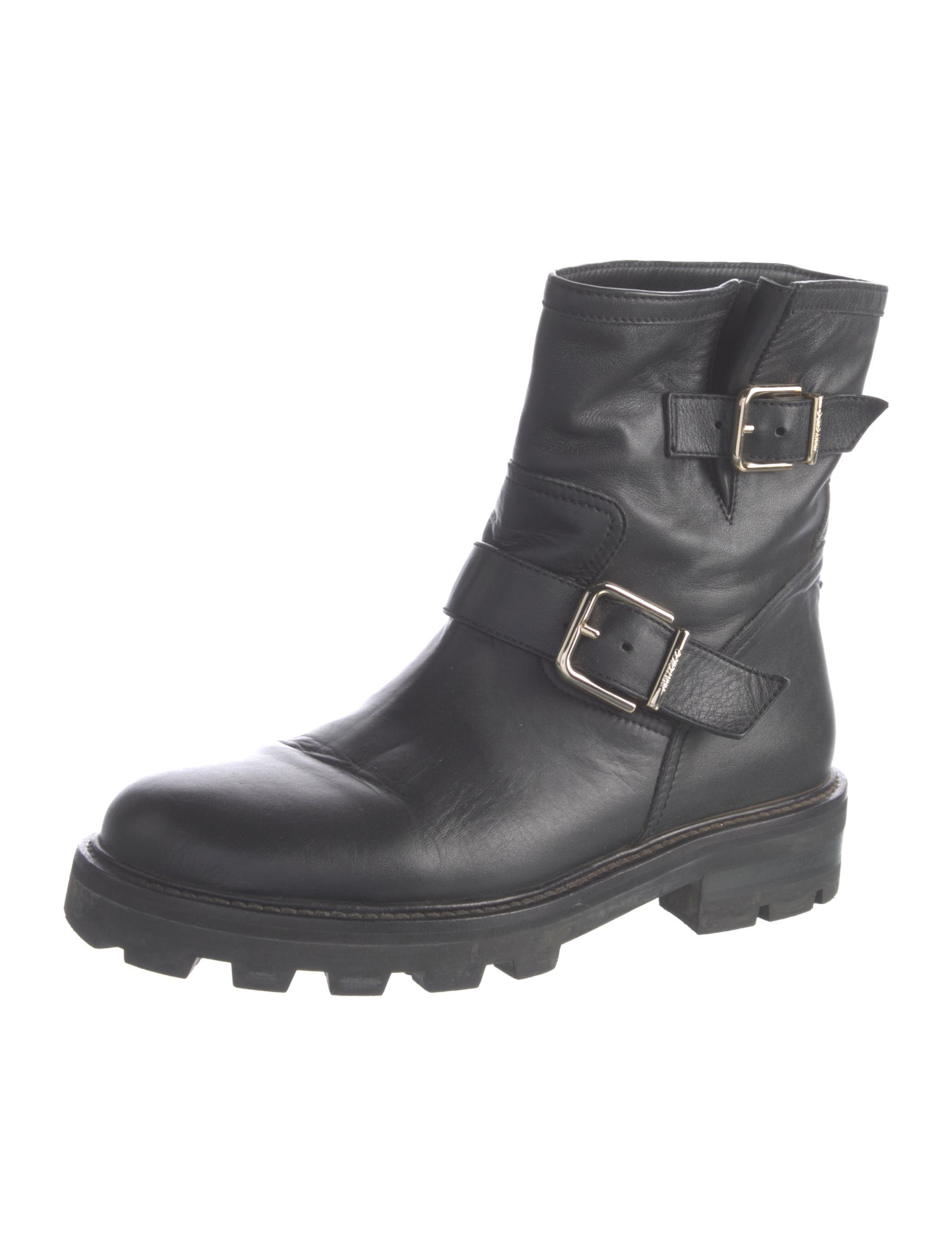 Jimmy Choo Leather Moto Boots