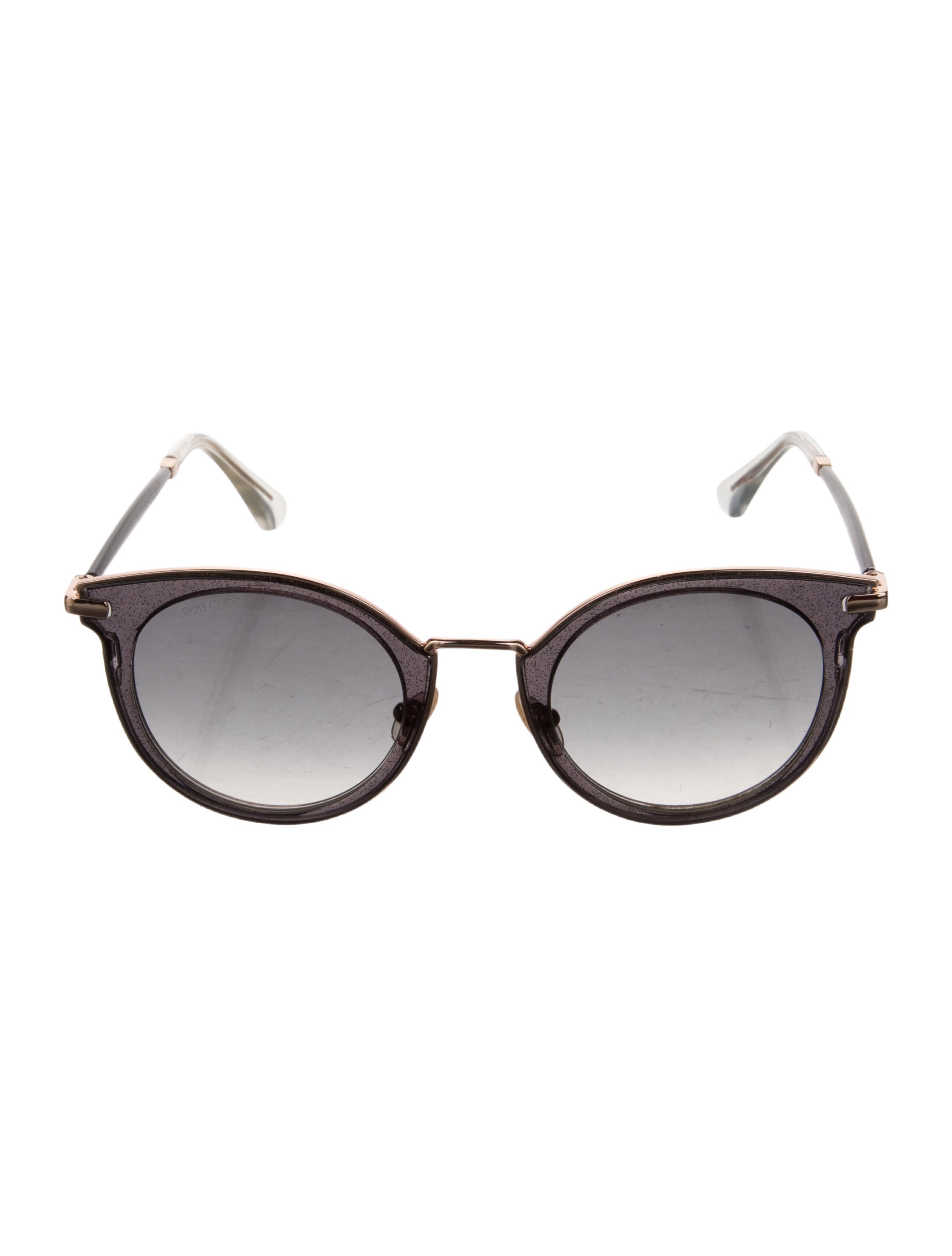 Jimmy Choo Round Gradient Sunglasses
