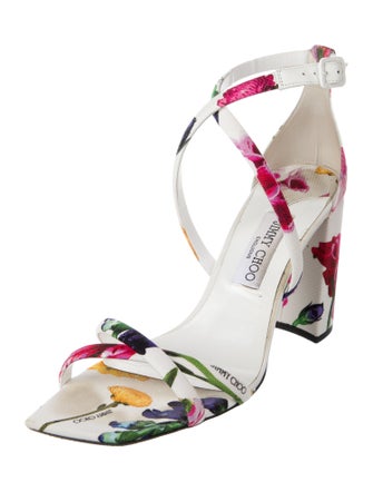 Jimmy Choo Rheea Canvas Slingback Sandals