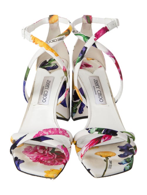 Jimmy Choo Rheea Canvas Slingback Sandals