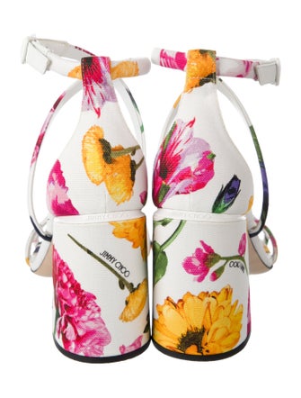 Jimmy Choo Rheea Canvas Slingback Sandals