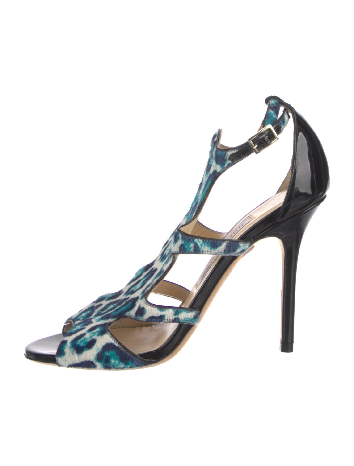 Jimmy Choo Ponyhair Animal Print Sandals