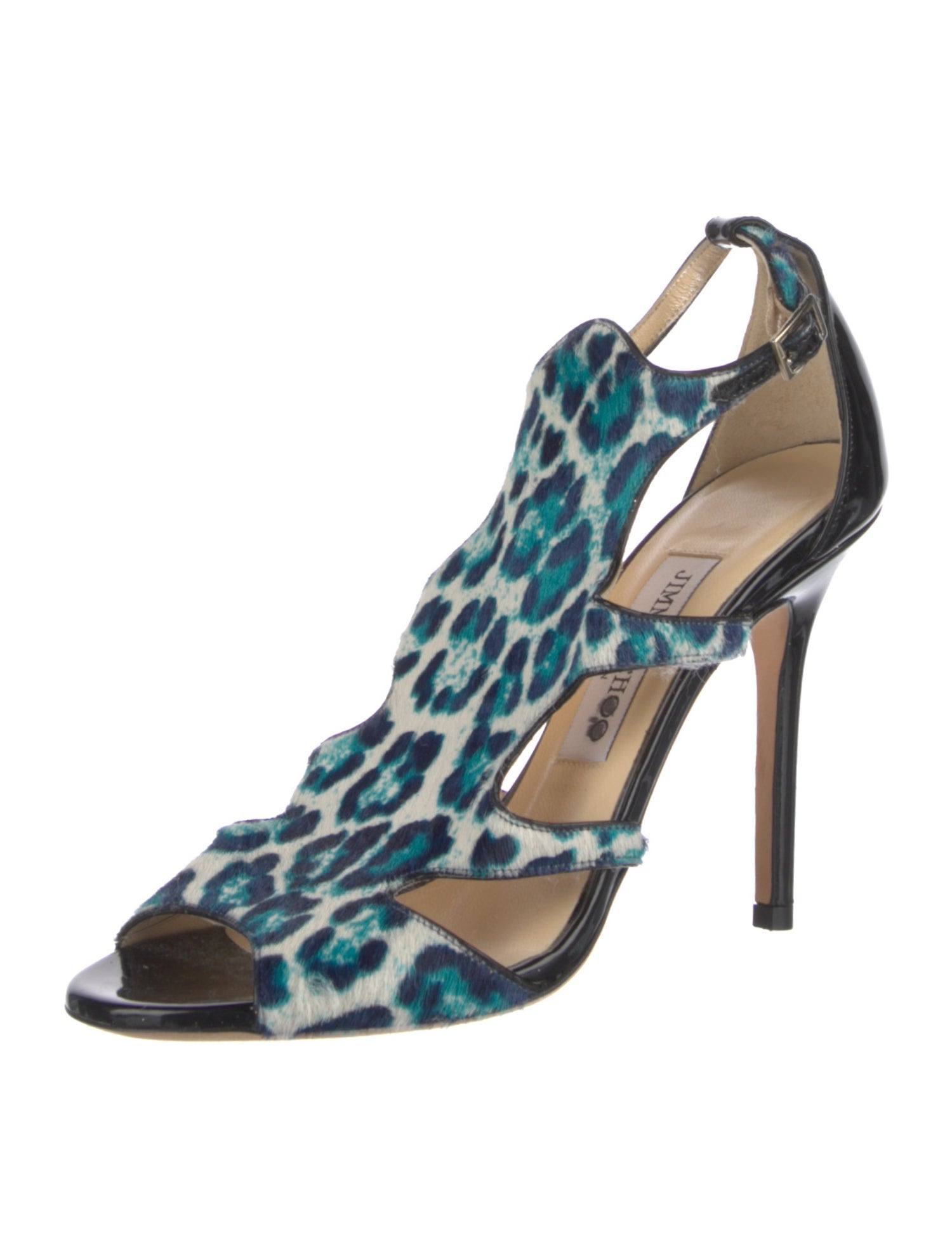 Jimmy Choo Ponyhair Animal Print Sandals