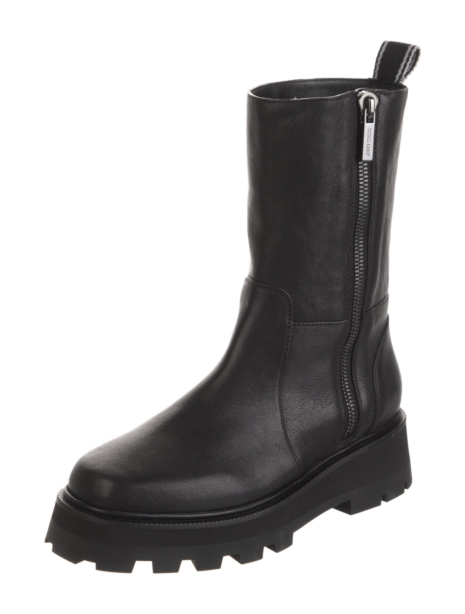 Jimmy Choo Leather Moto Boots