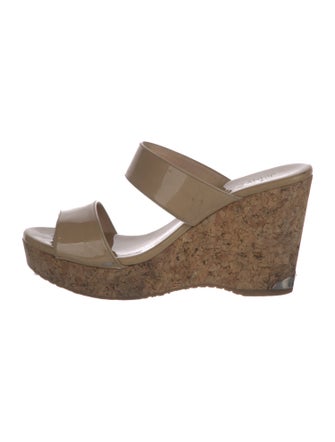 Jimmy Choo Patent Leather Slides