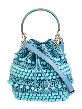 Jimmy Choo Raffia Top Handle Bag