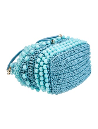 Jimmy Choo Raffia Top Handle Bag