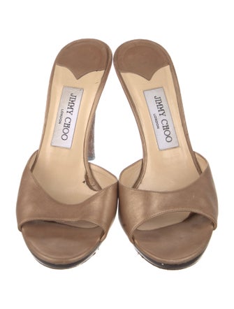 Jimmy Choo Skye Leather Slides