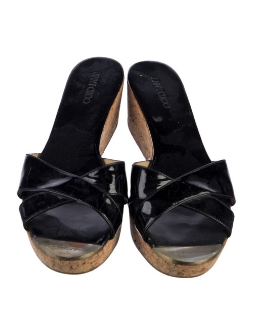 Jimmy Choo Panna Patent Leather Slides