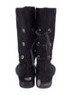 Jimmy Choo Suede Moto Boots