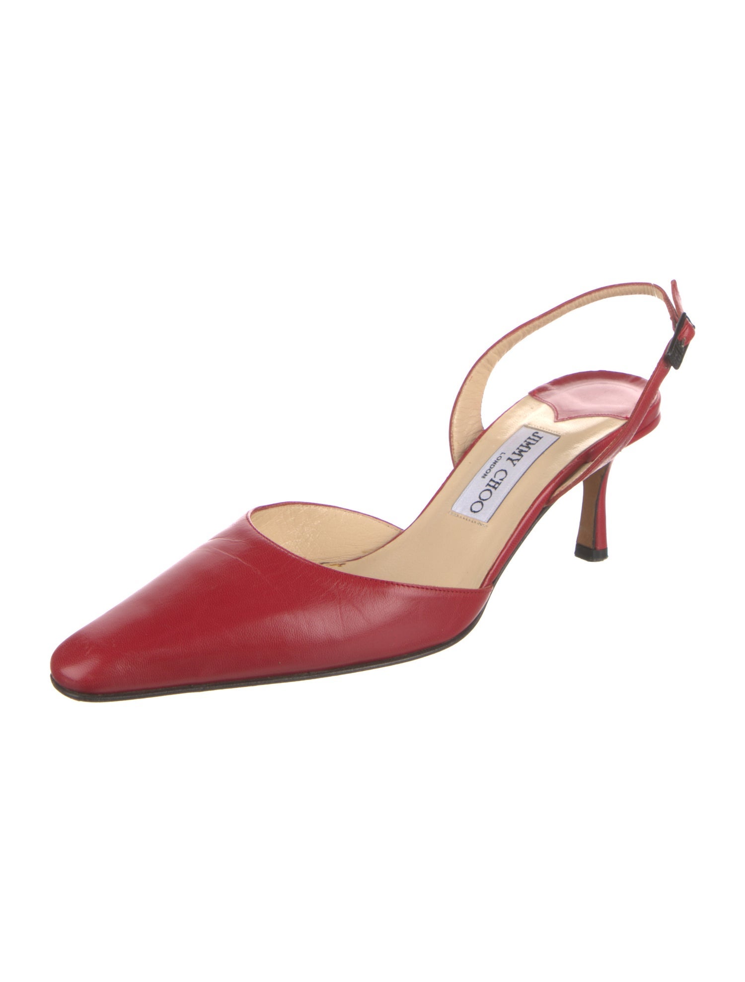 Jimmy Choo Leather Slingback Pumps