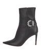 Jimmy Choo Leather Crystal Embellishments Boots