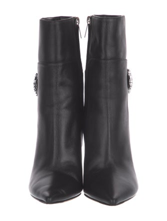 Jimmy Choo Leather Crystal Embellishments Boots