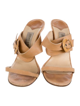 Jimmy Choo Leather Slides