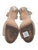 Jimmy Choo Leather Crystal Embellishments Sandals