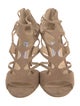 Jimmy Choo Suede Lasercut Accents Sandals