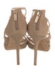 Jimmy Choo Suede Lasercut Accents Sandals