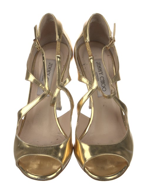 Jimmy Choo Leather T-Strap Pumps