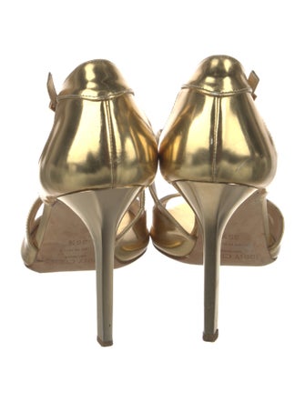 Jimmy Choo Leather T-Strap Pumps