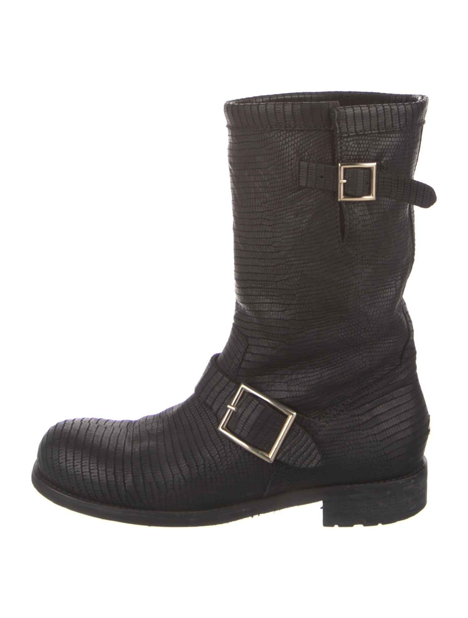 Jimmy Choo Leather Moto Boots