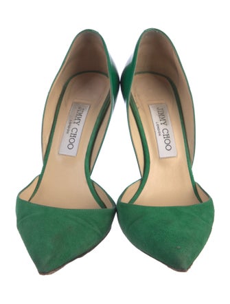 Jimmy Choo Suede D'Orsay Pumps