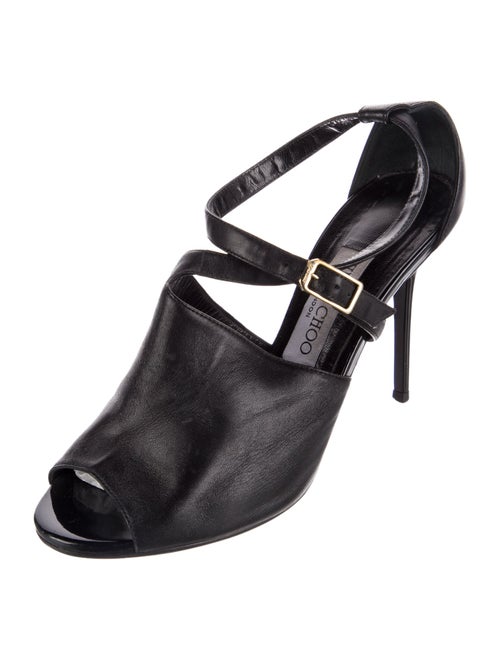 Jimmy Choo Leather T-Strap Pumps